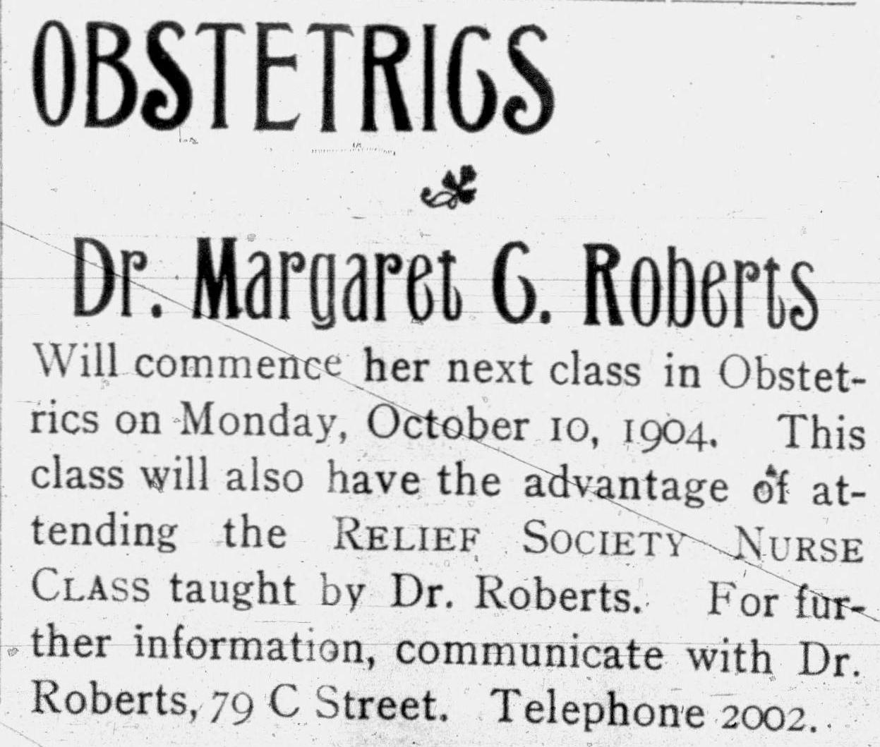 An advertisement by from the 1904-08-01 issue of the Woman's Exponent